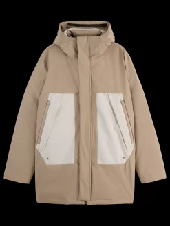 Fashion Scotch & Soda TECHNICAL CITY PARKA Mocha