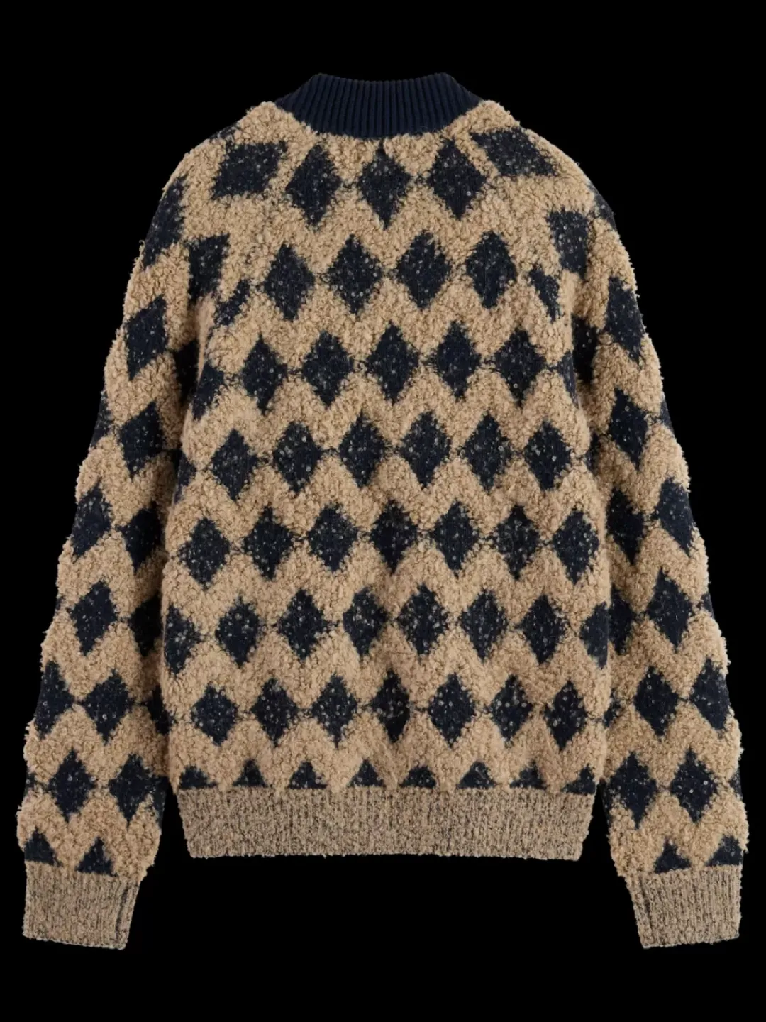 Outlet Scotch & Soda TEXTURED JACQUARD BOMBER Mocha