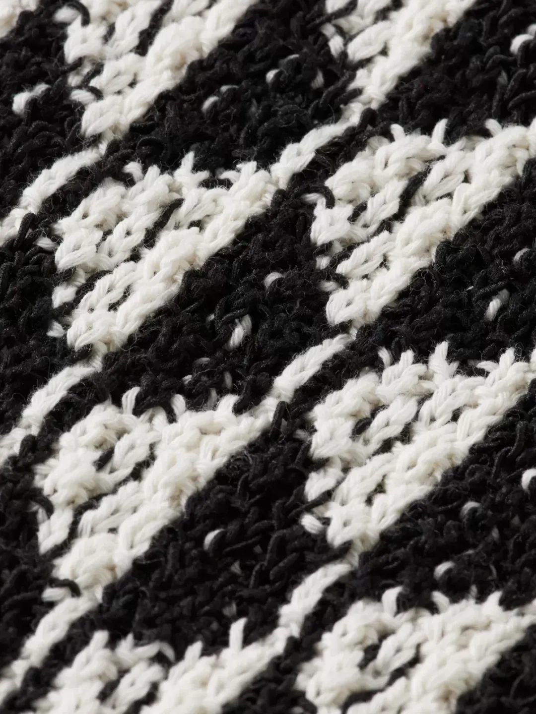 Sale Scotch & Soda Textured jacquard dropped shoulder long sleeve polo ImagineStripeWhite