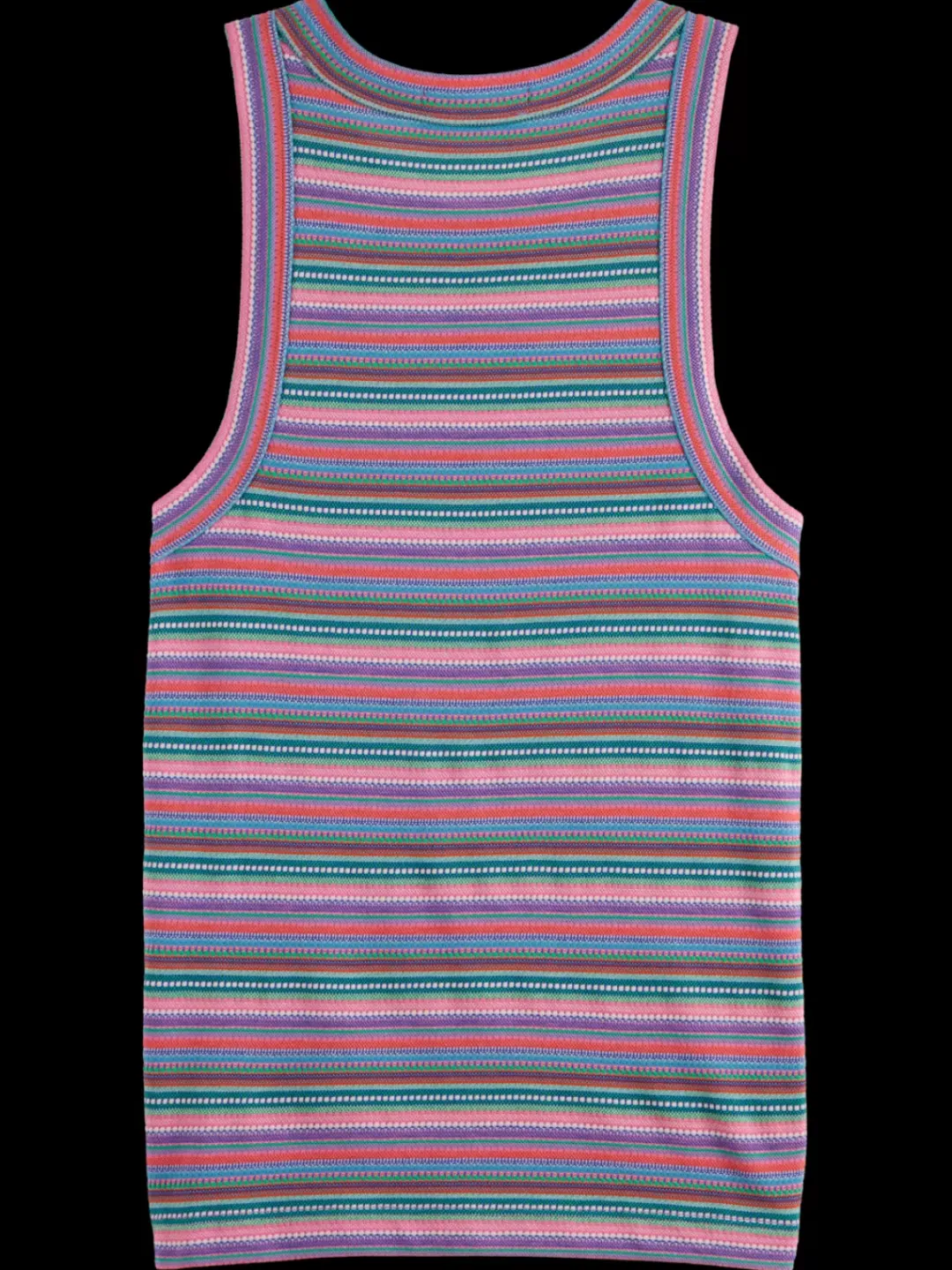 Discount Scotch & Soda TEXTURED STRIPE RACER TANK BeachStripe