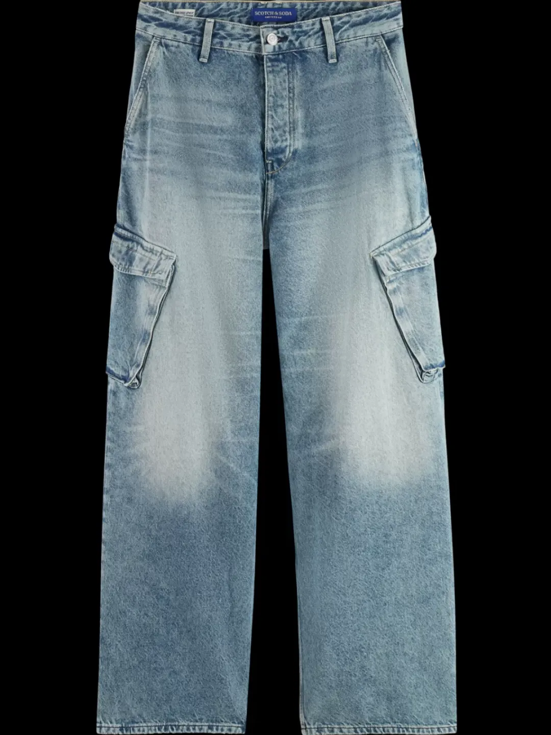 Online Scotch & Soda The daze wide leg cargo jeans - rolling road RollingRoad