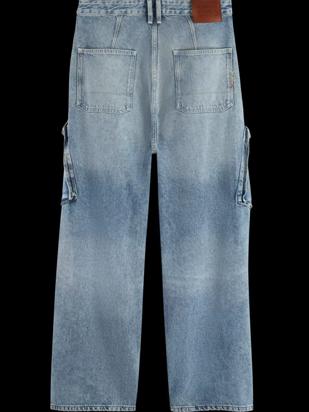 Online Scotch & Soda The daze wide leg cargo jeans - rolling road RollingRoad