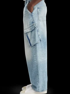 Online Scotch & Soda The daze wide leg cargo jeans - rolling road RollingRoad