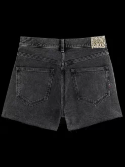 Online Scotch & Soda THE RAY 5 POCKET LOW RISE DENIM SHORT - WASHED BLACK WashedBlack