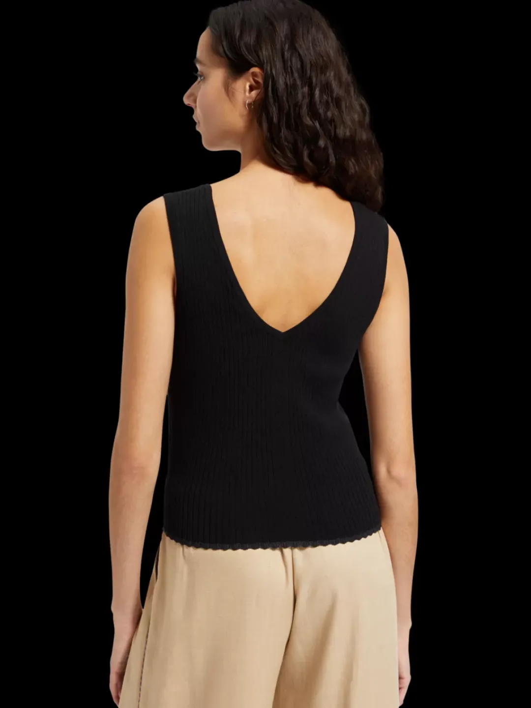 Online Scotch & Soda TIE BACK KNITTED TANK