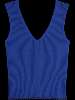 Online Scotch & Soda TIE BACK KNITTED TANK