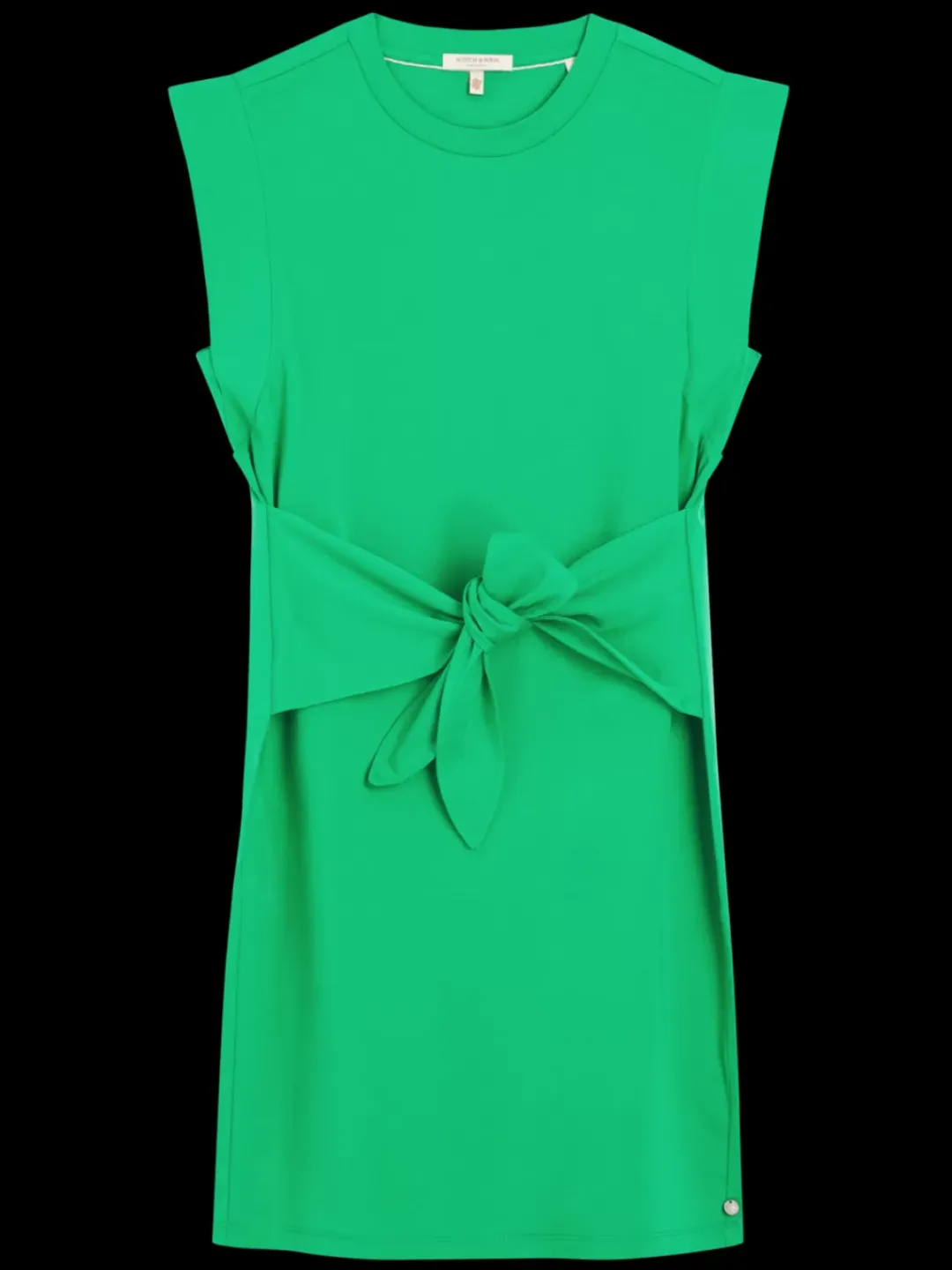 Online Scotch & Soda TIE WAIST MINI JERSEY DRESS