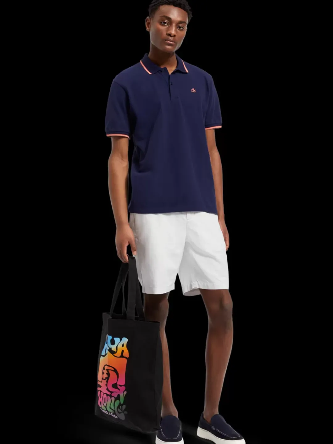 Fashion Scotch & Soda Tipping polo NavyBlue