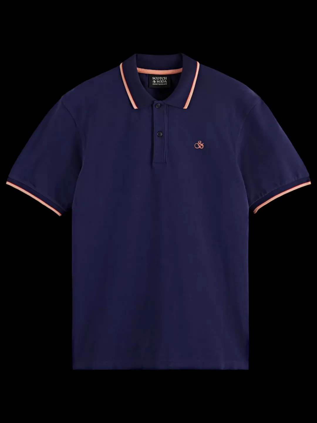 Fashion Scotch & Soda Tipping polo NavyBlue