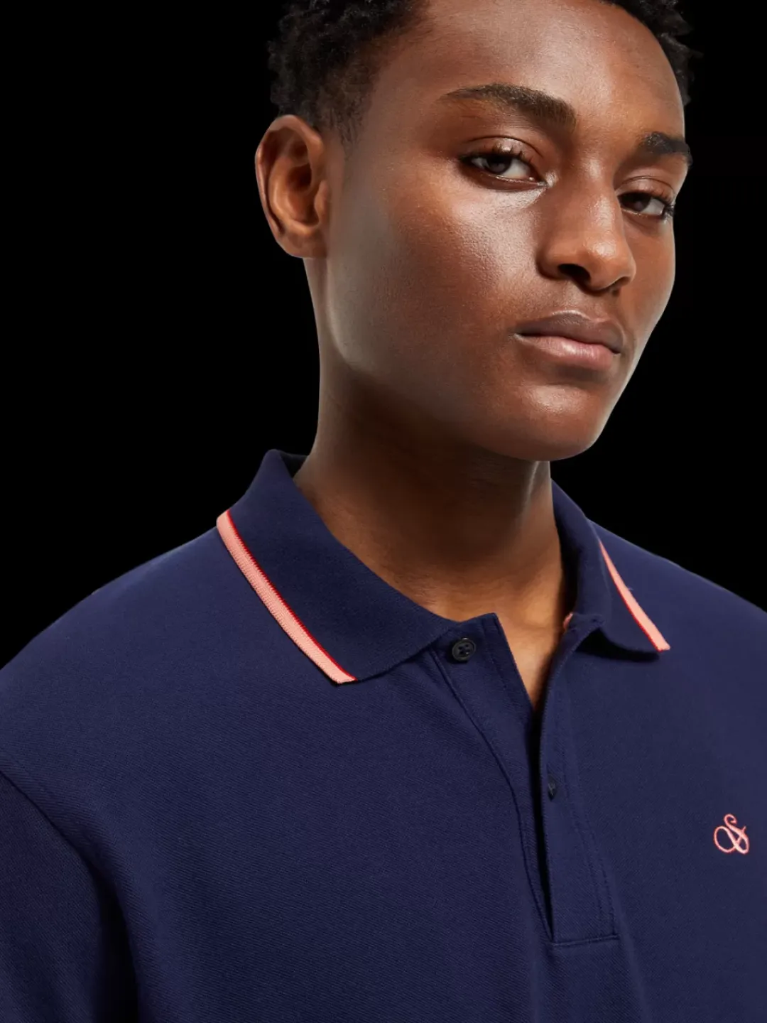 Fashion Scotch & Soda Tipping polo NavyBlue