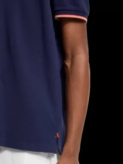 Fashion Scotch & Soda Tipping polo NavyBlue