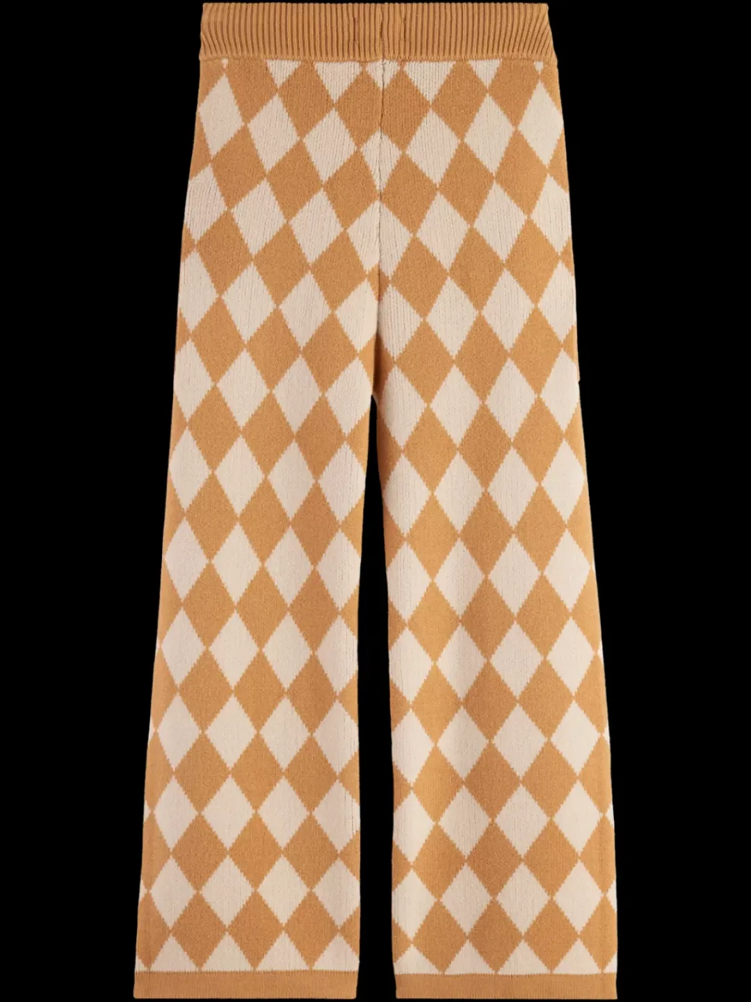 Outlet Scotch & Soda TONAL CHECKERBOARD KNITTED STRAIGHT LEG PANT CheckerboardMelange