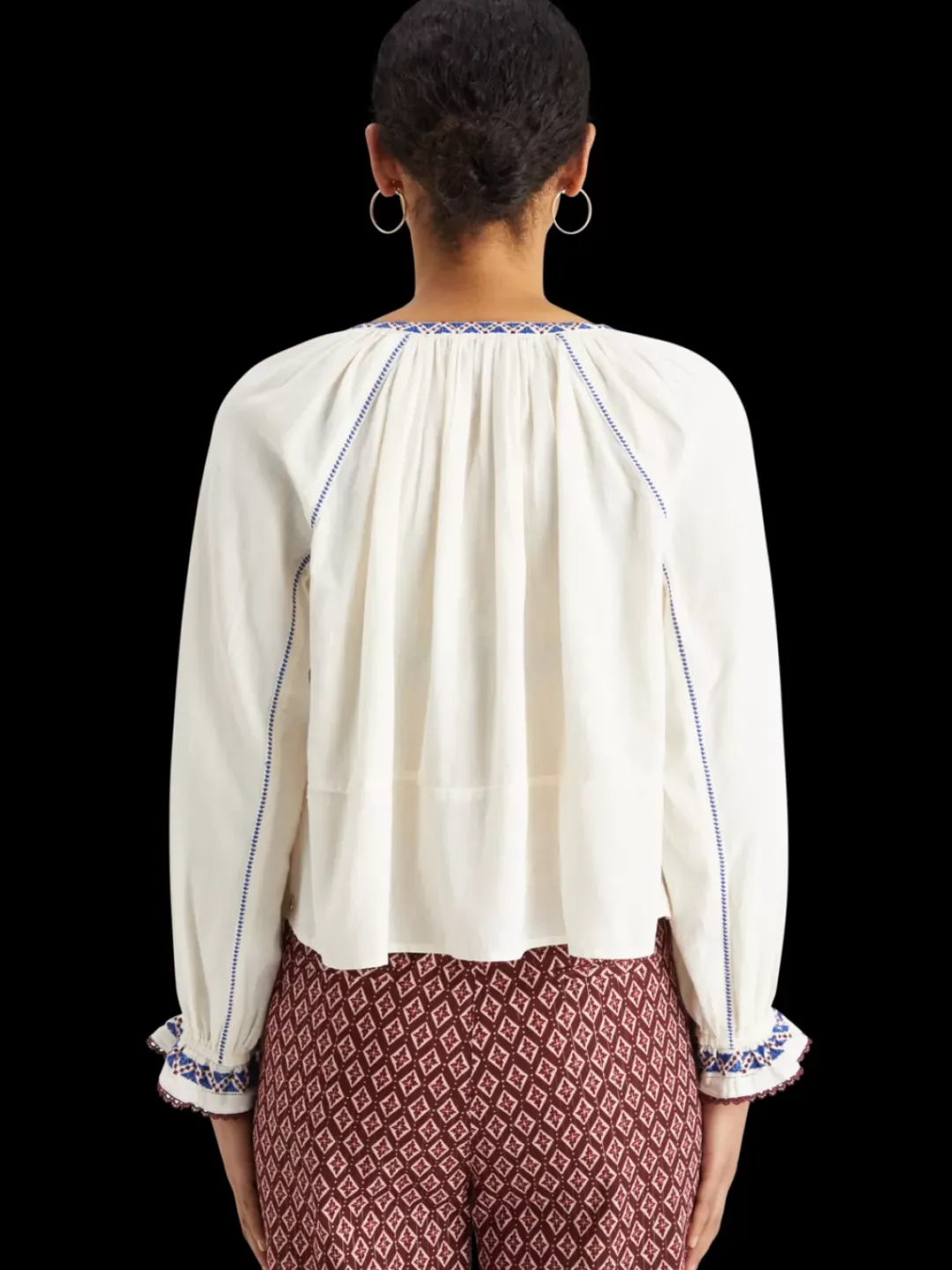 Clearance Scotch & Soda Top with embroidery details SoftIce