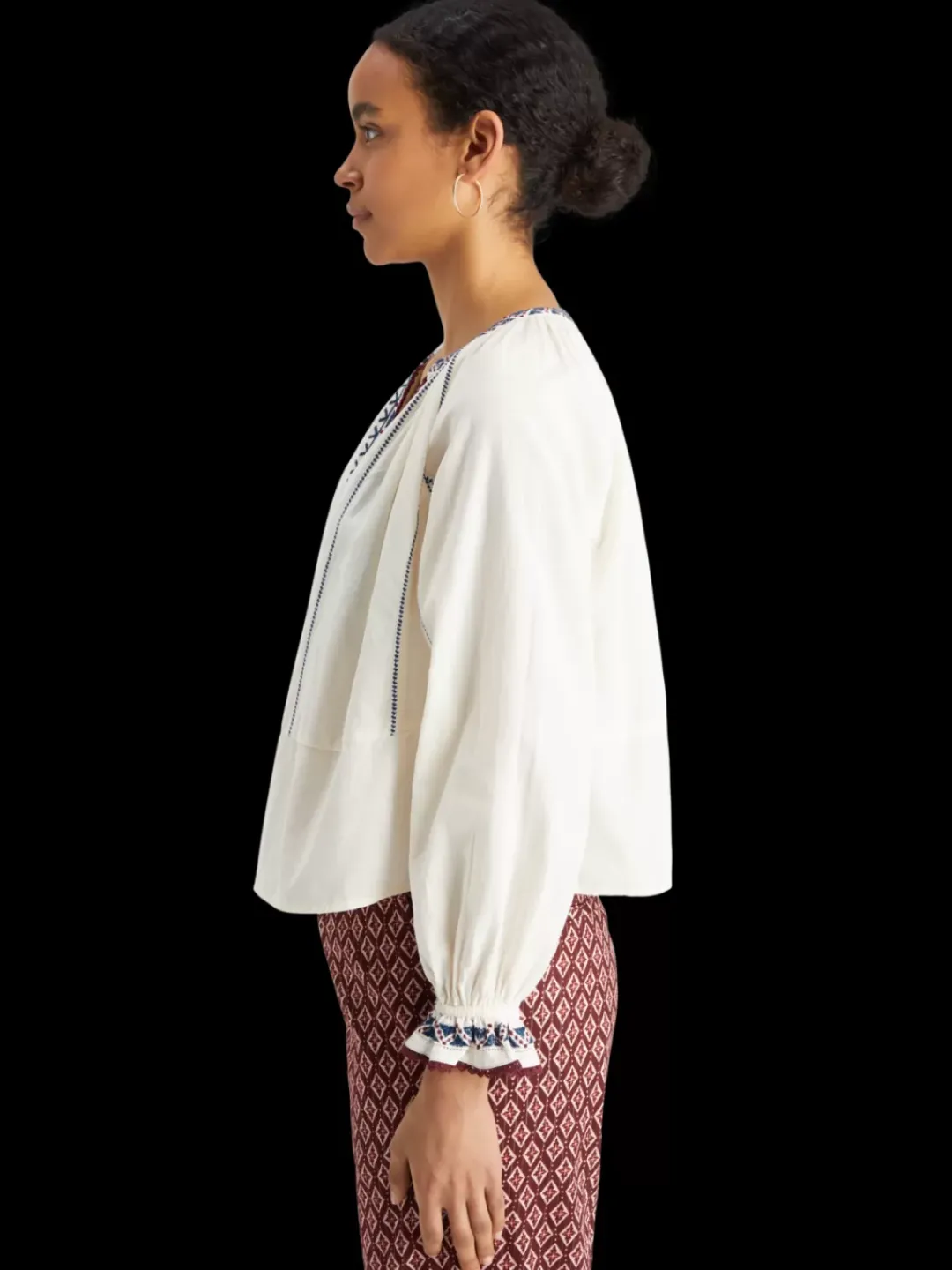 Clearance Scotch & Soda Top with embroidery details SoftIce
