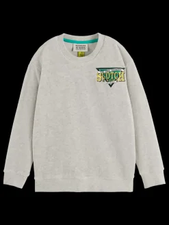 Hot Scotch & Soda TOWELLING SWEATSHIRT LightGreyMelange