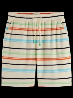 Discount Scotch & Soda Towelling sweatshorts MulticolourStripe