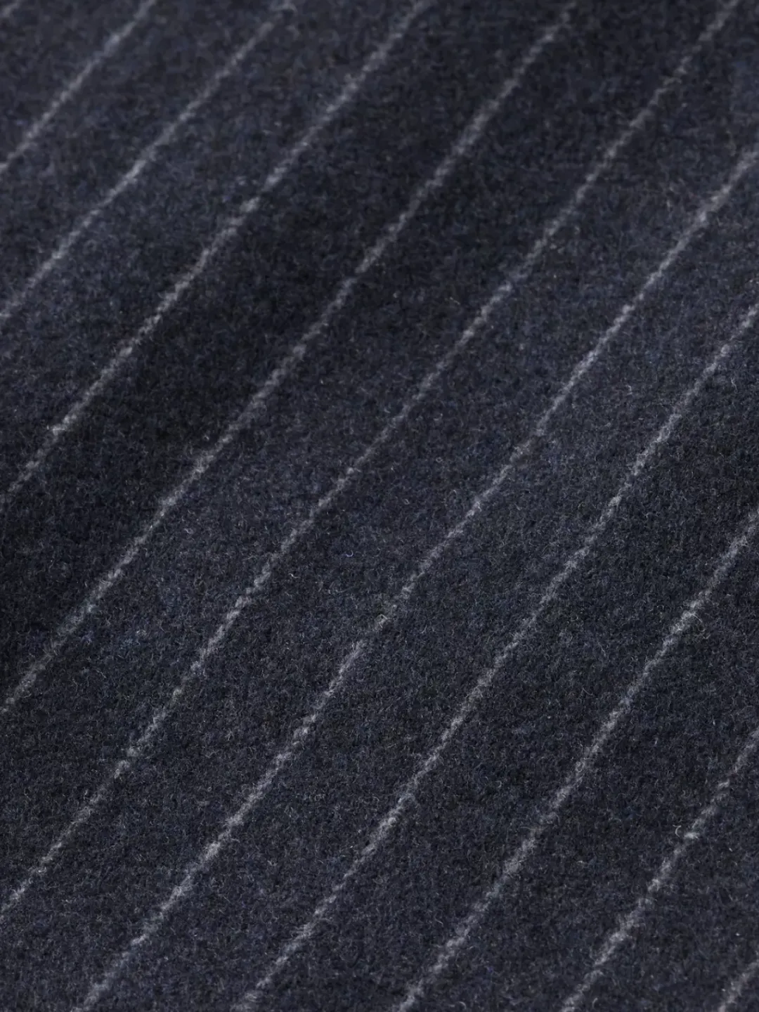 Best Scotch & Soda TWILT - BRUSHED WOOL-BLEND PLEATED CHINO CharcoalStripe