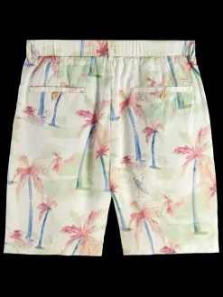 Clearance Scotch & Soda Twilt - printed pleated bermuda shorts PalmtreeHawaiiAOP