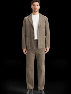 Sale Scotch & Soda Unconstructed relaxed 3-button corduroy blazer Cappuchino