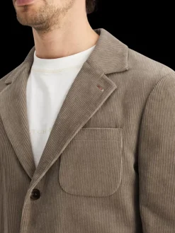 Sale Scotch & Soda Unconstructed relaxed 3-button corduroy blazer Cappuchino