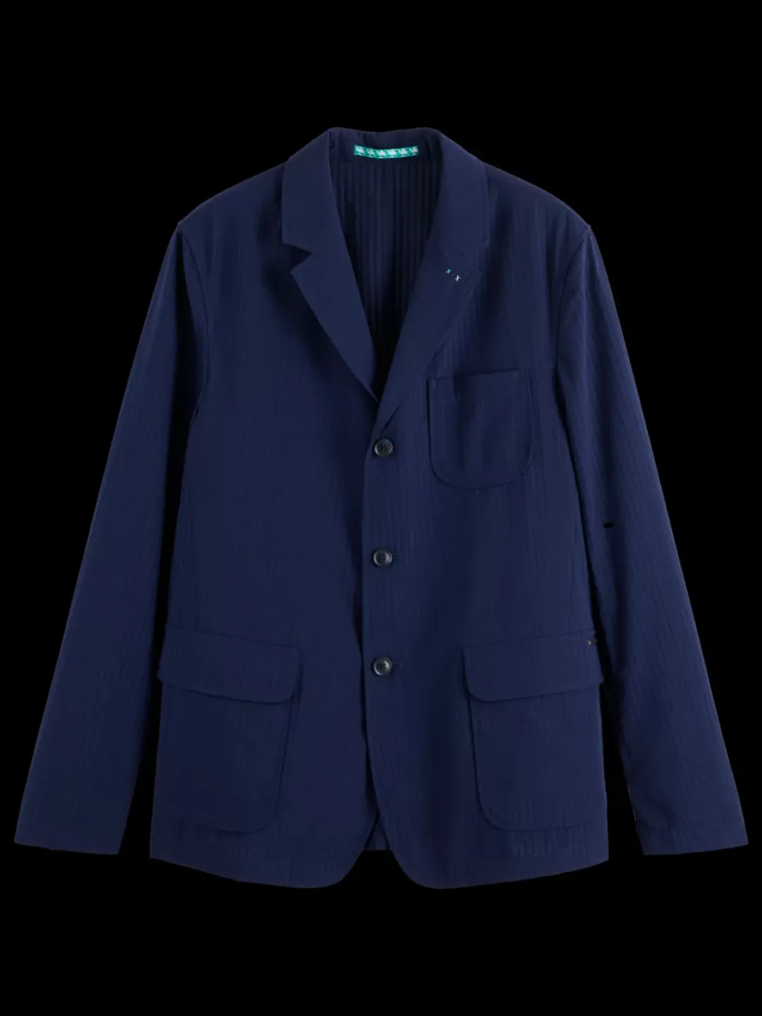 New Scotch & Soda Unconstructed seersucker blazer Navyblue