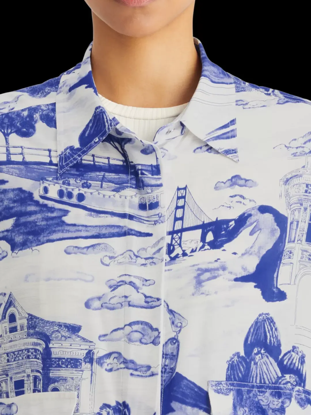 Best Scotch & Soda UTILITY FLUID SHIRT