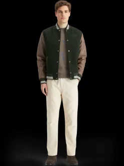 Online Scotch & Soda Varsity jacket HeritageGreen