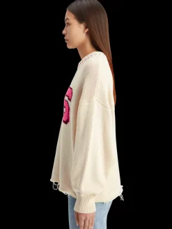 Fashion Scotch & Soda Varsity oversized pullover SoftIce