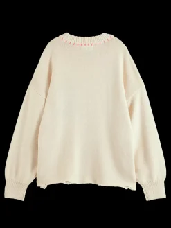 Fashion Scotch & Soda Varsity oversized pullover SoftIce