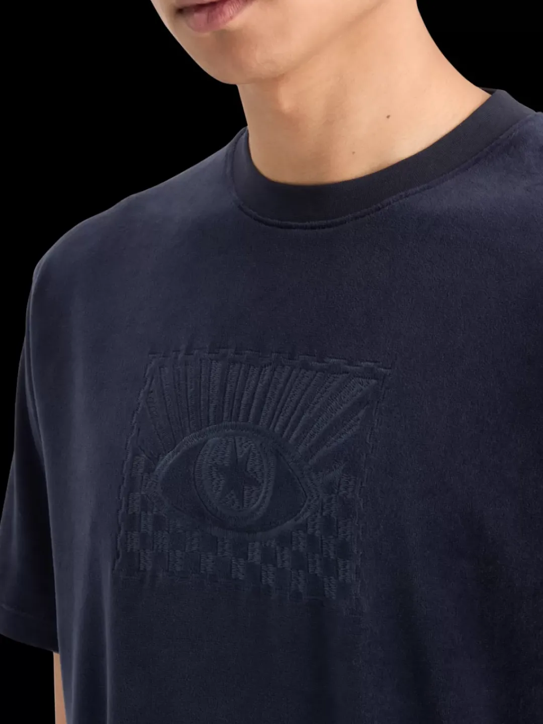 New Scotch & Soda VELOUR T-SHIRT Night