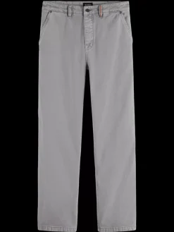 Sale Scotch & Soda Verve - acid washed cotton-blend worker pant Asphalt