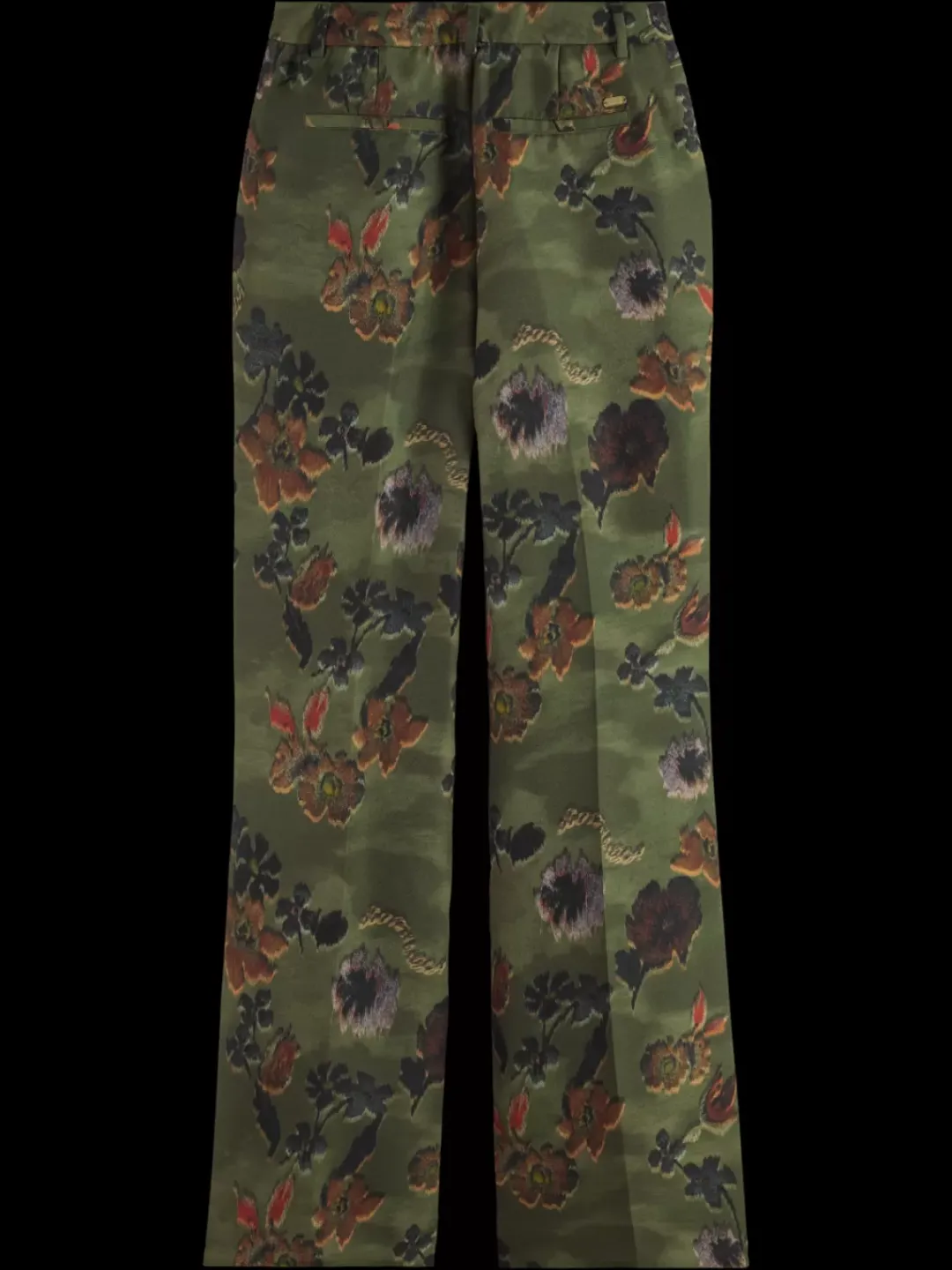 Hot Scotch & Soda Violet poetry tapestry kick flare pant PoetryTapestryMilitary