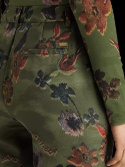 Hot Scotch & Soda Violet poetry tapestry kick flare pant PoetryTapestryMilitary
