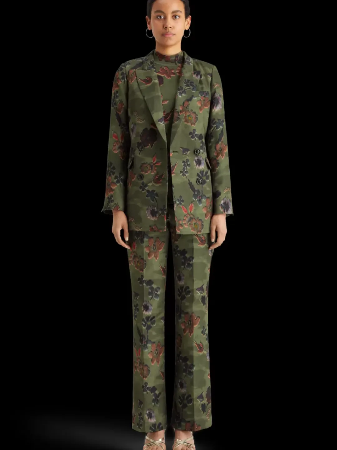 Hot Scotch & Soda Violet poetry tapestry kick flare pant PoetryTapestryMilitary