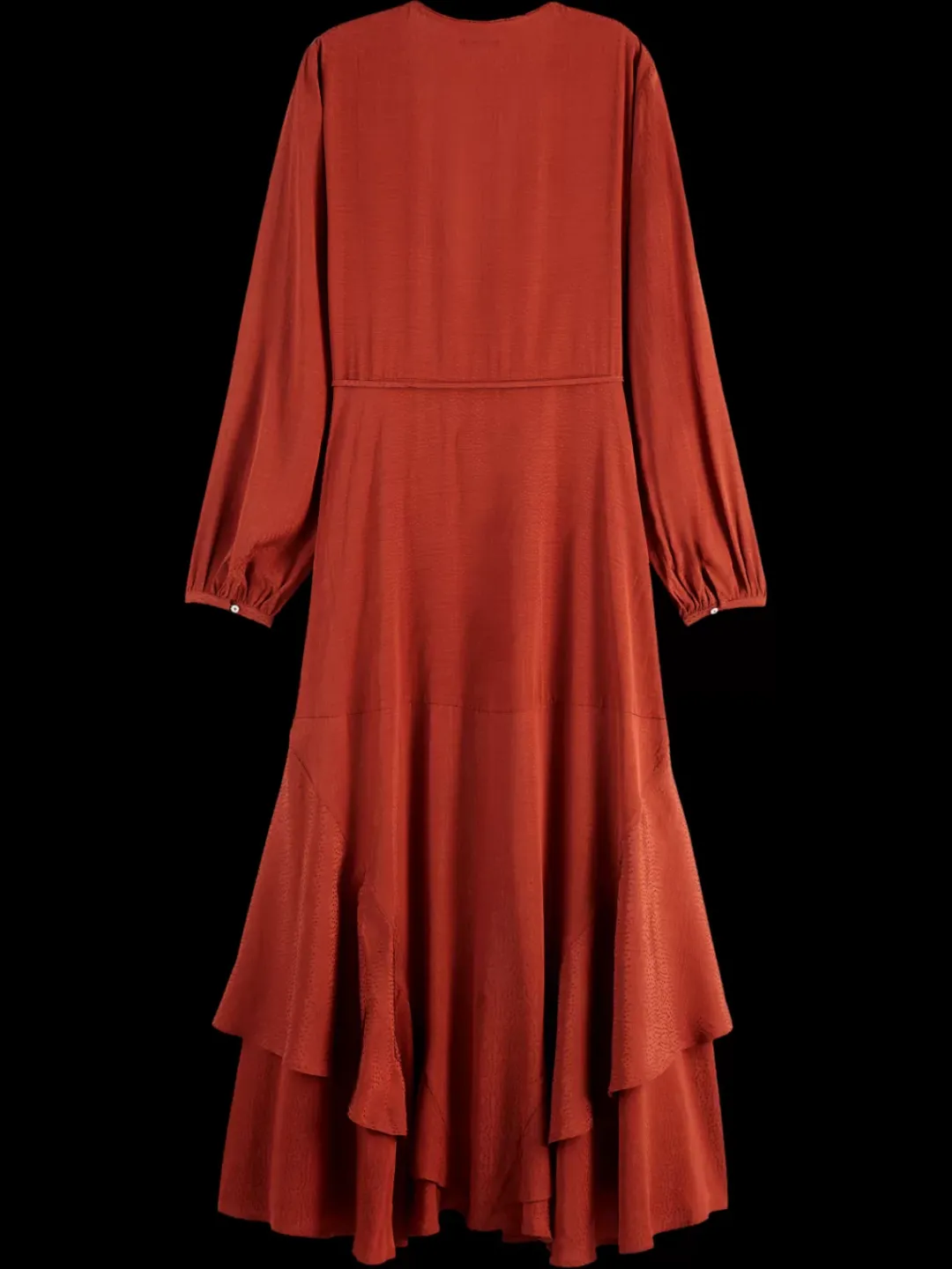 Hot Scotch & Soda VISCOSE JACQUARD MIDI WRAP DRESS