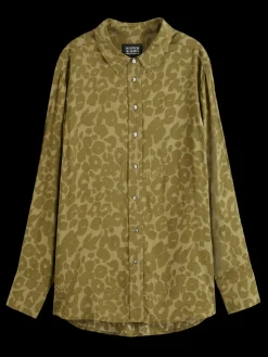Hot Scotch & Soda VISCOSE PRINTED RELAXED FIT SHIRT