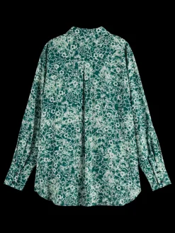Fashion Scotch & Soda VISCOSE PRINTED RELAXED FIT SHIRT