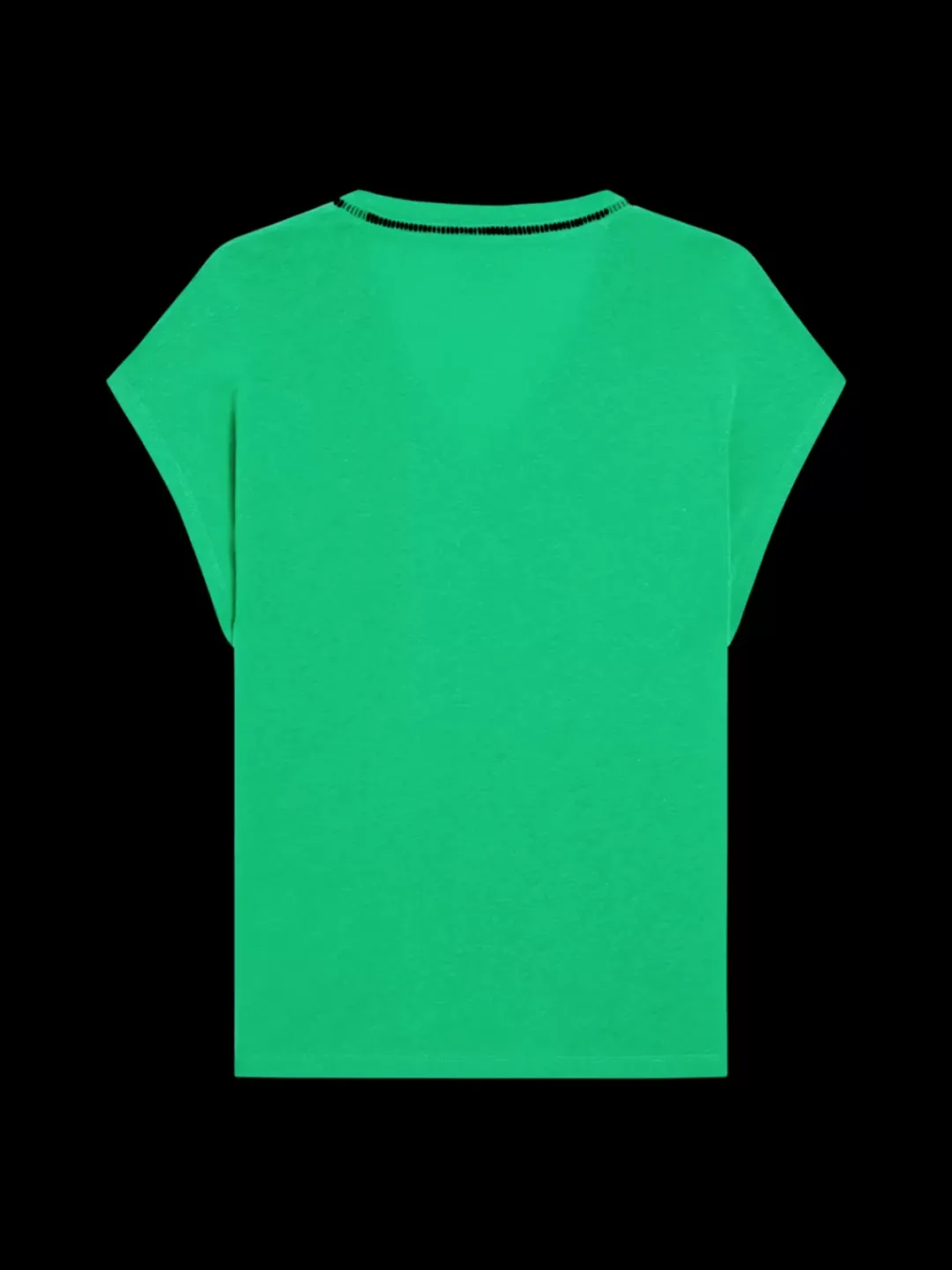 Fashion Scotch & Soda V-NECK LADDER DETAIL LOOSE FIT T-SHIRT