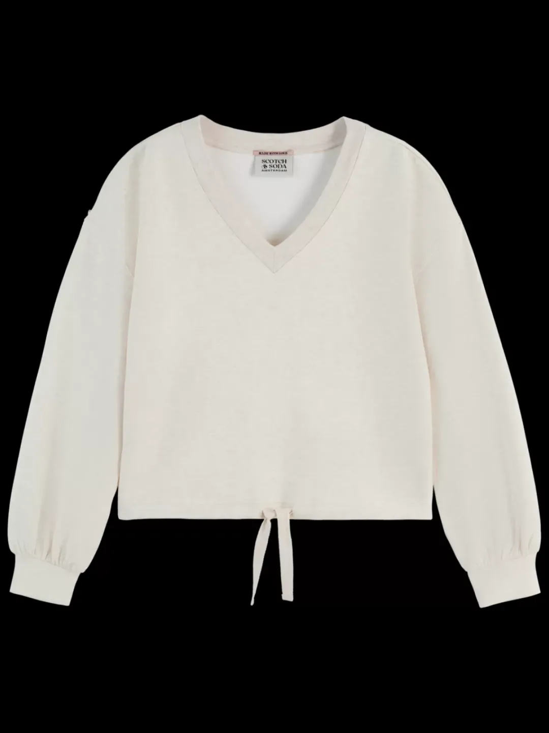 Fashion Scotch & Soda V-neck modal sweatshirt