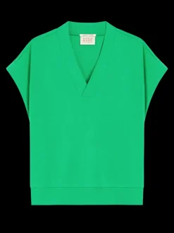 Clearance Scotch & Soda V-NECK SLEEVELESS MODAL SWEATSHIRT