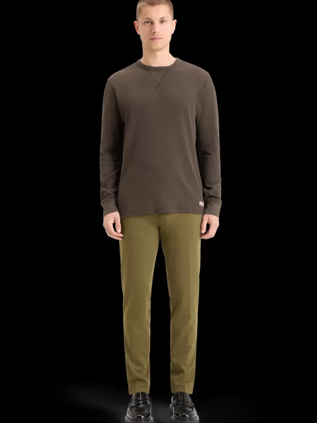 Discount Scotch & Soda WAFFLE T-SHIRT LS