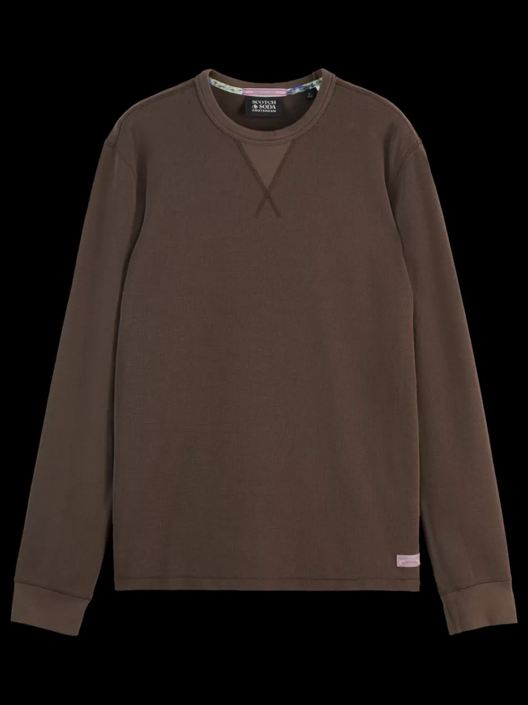 Discount Scotch & Soda WAFFLE T-SHIRT LS