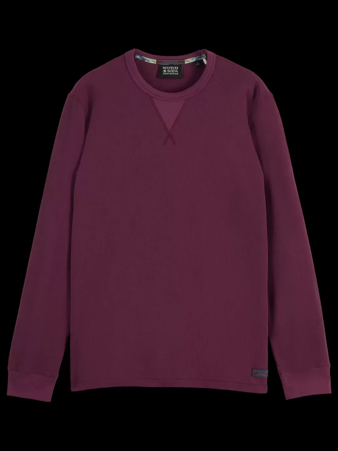 Discount Scotch & Soda WAFFLE T-SHIRT LS