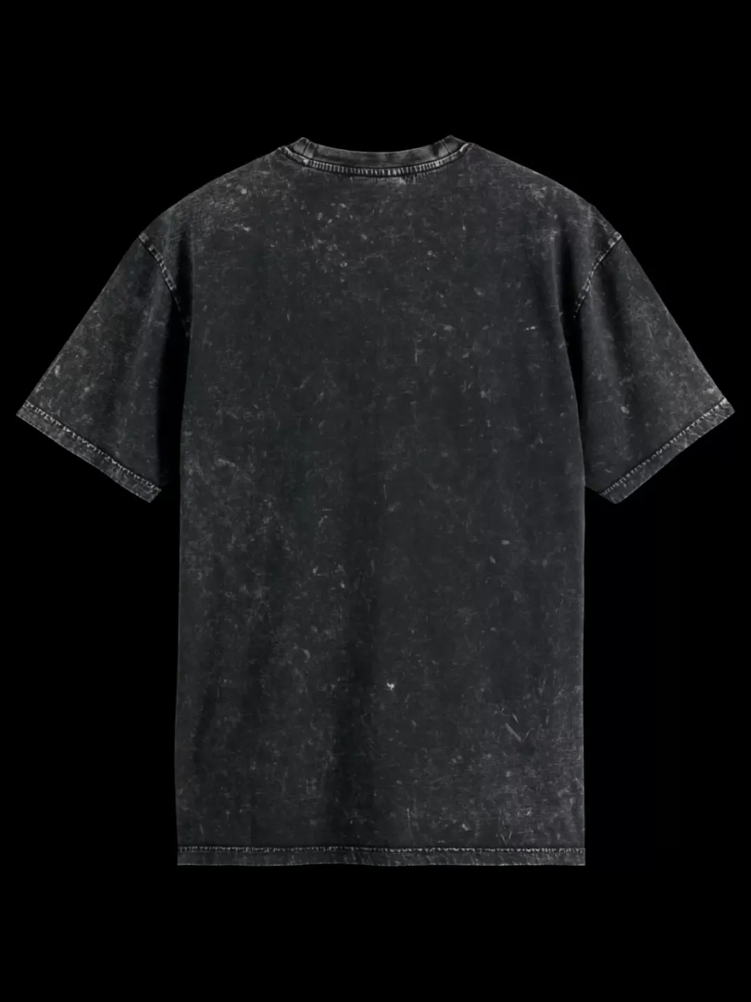 Online Scotch & Soda Washed artwork relaxed fit t-shirt Black