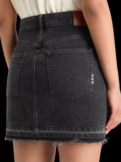 Discount Scotch & Soda WASHED BLACK DENIM MINI SKIRT WITH CARGO POCKETS CityBuzz