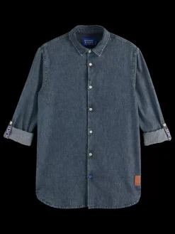 Best Scotch & Soda WASHED BLACK DENIM SHIRT WashedBlack