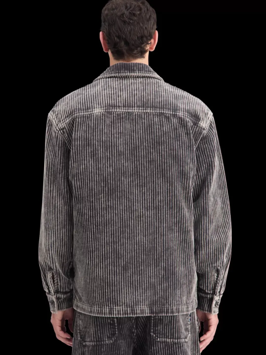 Hot Scotch & Soda WASHED CORDUROY JACKET WITH DETACHABLE INNER GILET Black