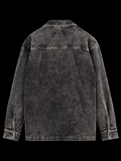 Hot Scotch & Soda WASHED CORDUROY JACKET WITH DETACHABLE INNER GILET Black