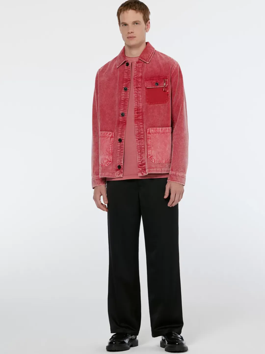 Online Scotch & Soda Washed corduroy worker jacket