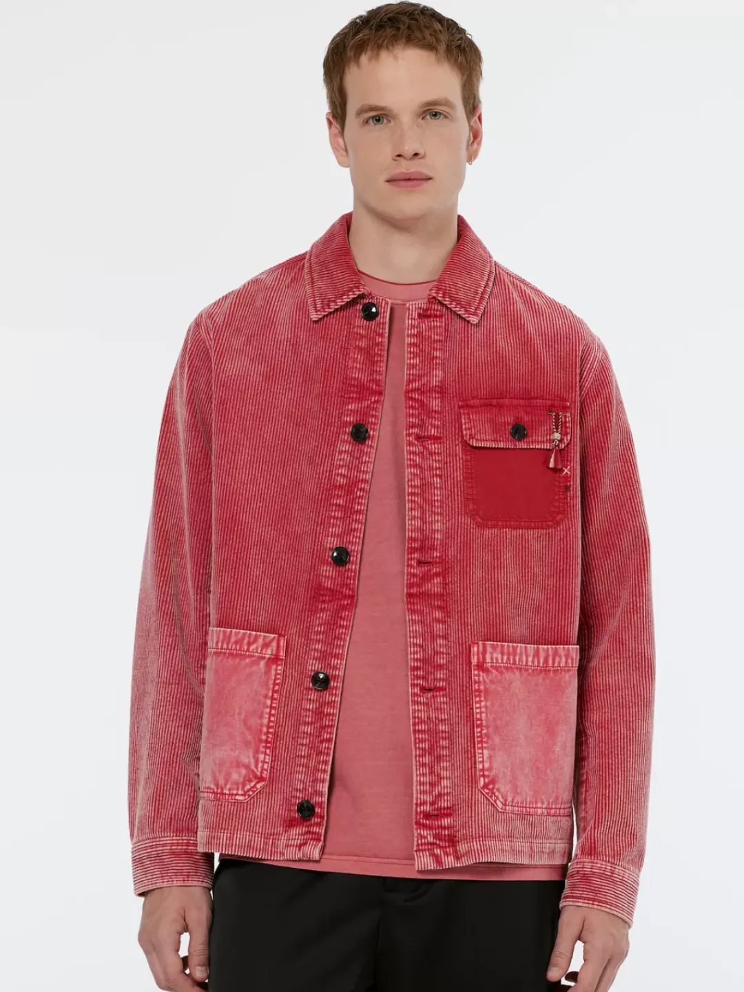 Online Scotch & Soda Washed corduroy worker jacket